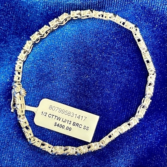 Genuine Diamond Bracelet| 1/2 ct.|Sterling Silver|Ethically sourced|NIB|… - Picture 6 of 8